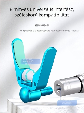 AAM és versenyképes tartófej szarv torony tartóval, univerzális 8 mm görgő, szilikon párna, kíméli a horgászbotot