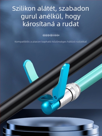 AAM és versenyképes tartófej szarv torony tartóval, univerzális 8 mm görgő, szilikon párna, kíméli a horgászbotot