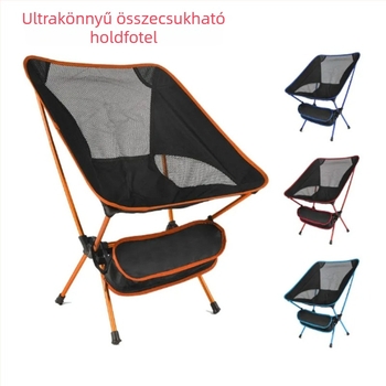 Ultra könnyű alumínium összecsukható kemping szék Hold-stílusú, kempinghez, strandra és vázlatokhoz