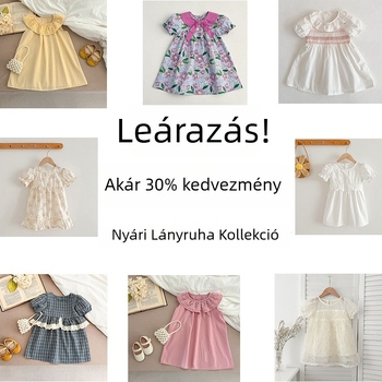 Kisbaba lánynak hosszú ujjú hercegnő ruha, A-vonal, 100% pamut, könnyű anyag, 3–8 év közötti gyerekeknek