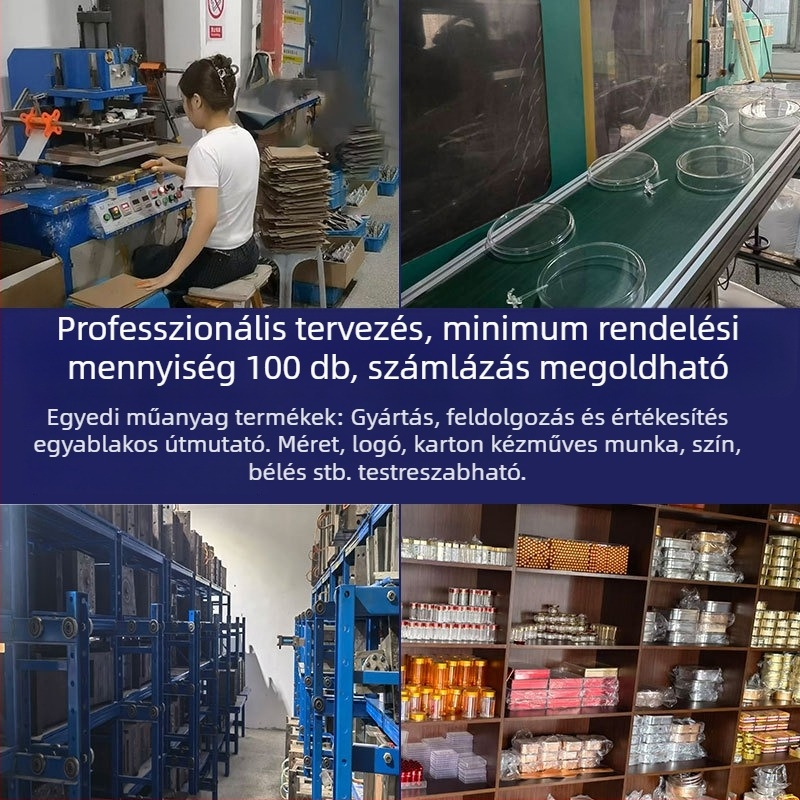 Átlátszó nyolcszögletű acryl csomagoló doboz Deer Antler, Panax Notoginseng, Dendrobium, American Ginseng - ajándék doboz fedéllel