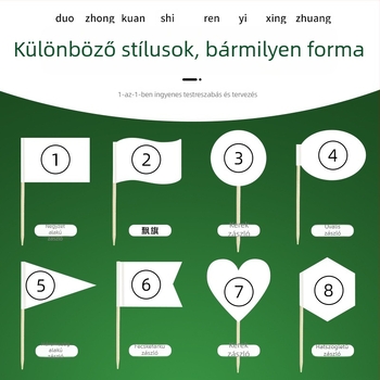 Dekoratív bambusz nyársak a Sárkányhajó Fesztiválra – DIY készlet aranyos karikatúra matricákkal, kis zászlókkal és gyümölcsnyársakkal