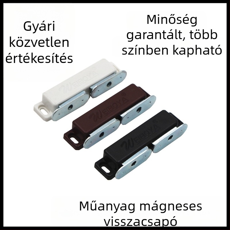 ABS műanyag szekrényajtó mágneses záróelem, falra szerelhető, kártya típusú kapcsoló