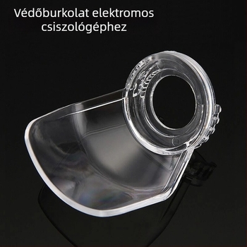Átlátszó védőfedél elektromos csiszoló, vágó és gravíró gépekhez