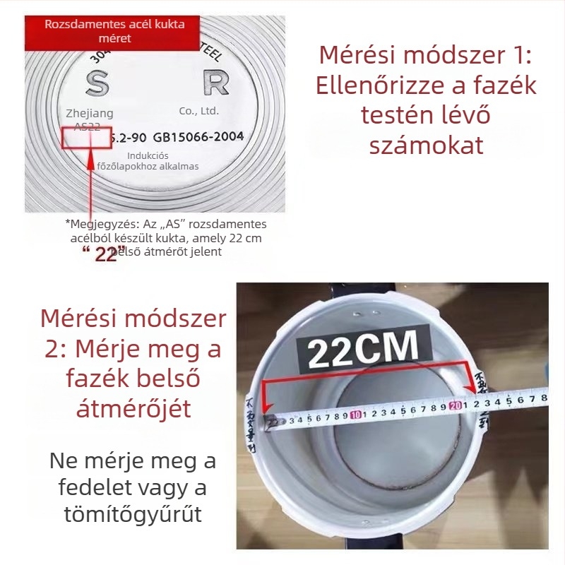 Rozsdamentes acél nyomástartó edény tömítőgyűrűk készlet: tömítőgyűrűk, gumírozott gyűrűk, alátétek és párnák