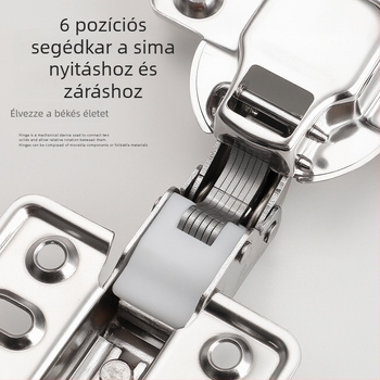 Teljes acélból készült, vastagított rozsdamentes acél, vízálló, halk csillapítós pántok szekrényekhez, gardróbokhoz és fürdőszobai szekrények ajtóihoz