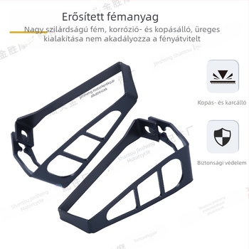 Shengshi 368G elő- és hátsó irányjelző védőfedél dekoratív, fém kerettel