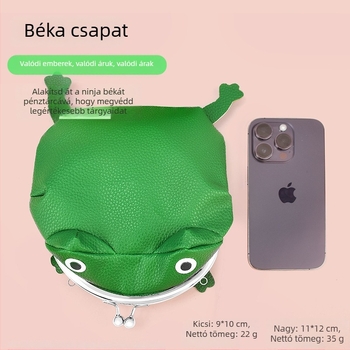 Béka plüss pénztárca