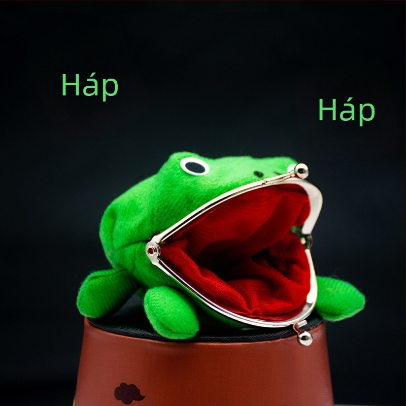 Béka plüss pénztárca