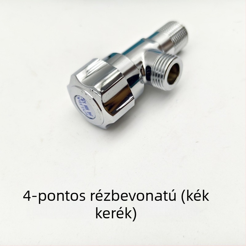 Réz sarokszelep bojler és WC csatlakoztatásához, elektroplakkal bevont felület, falba süllyeszthető