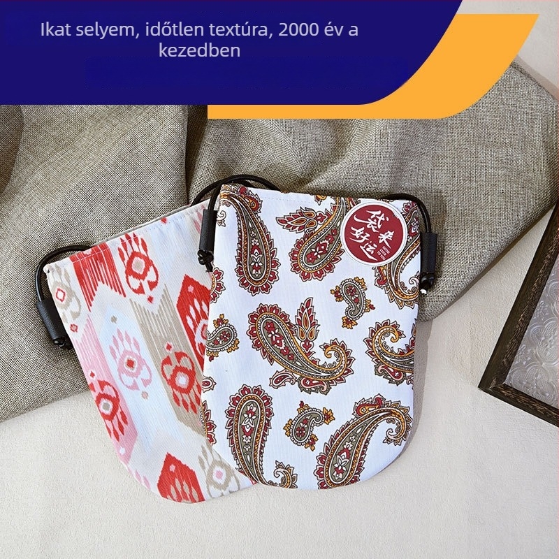 Új divatos, minimalist női crossbody mini táska, könnyű és sokoldalú a nyárra, telefontáska etnikus stílussal