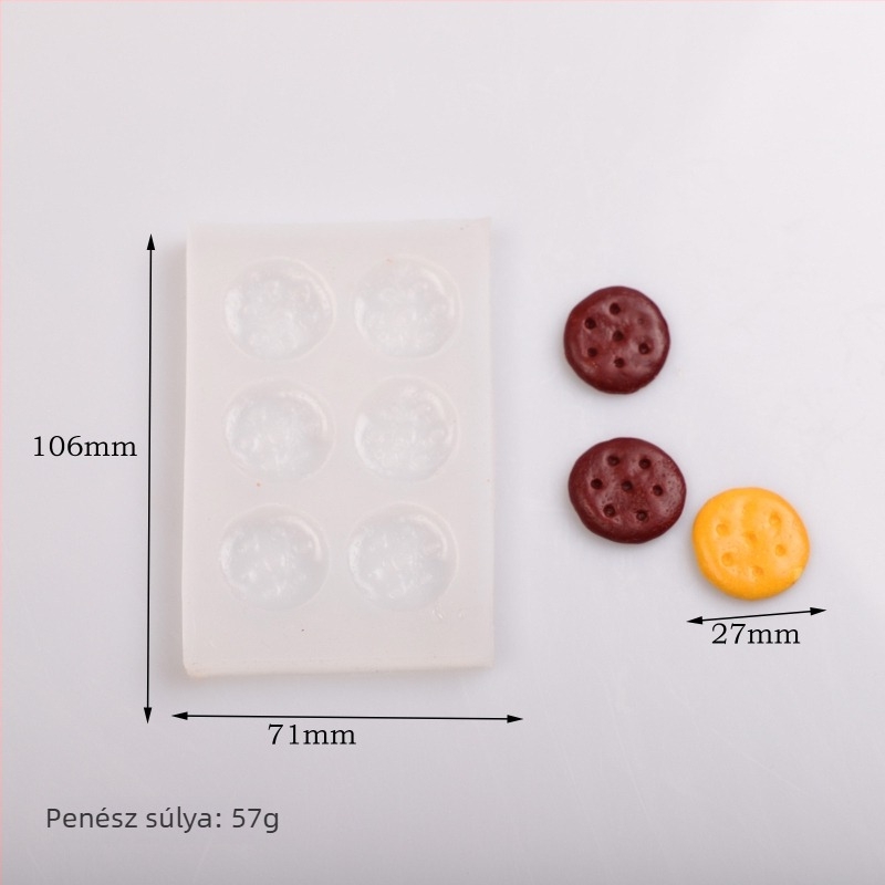 Szilikon sütőforma kekszekhez, csokoládéhoz és fondant dekorációkhoz; sütéshez és gyertyadíszítésre