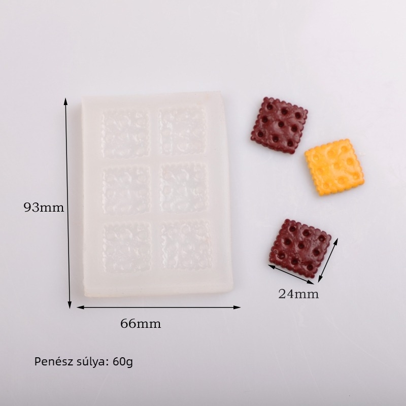 Szilikon sütőforma kekszekhez, csokoládéhoz és fondant dekorációkhoz; sütéshez és gyertyadíszítésre