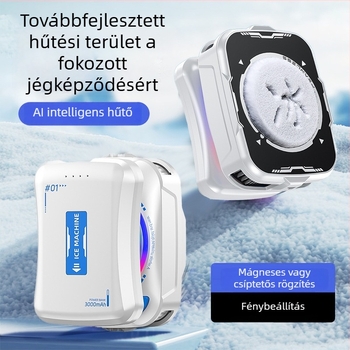 TH21 Akkumulátoros telefonhűtő, termoelektrikus modul, vezeték nélküli, 3000mAh, ultranagy üzemidő, digitális fagyasztási hőmérséklet kijelző