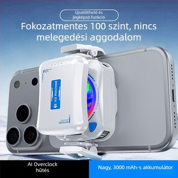 TH21 Akkumulátoros telefonhűtő, termoelektrikus modul, vezeték nélküli, 3000mAh, ultranagy üzemidő, digitális fagyasztási hőmérséklet kijelző