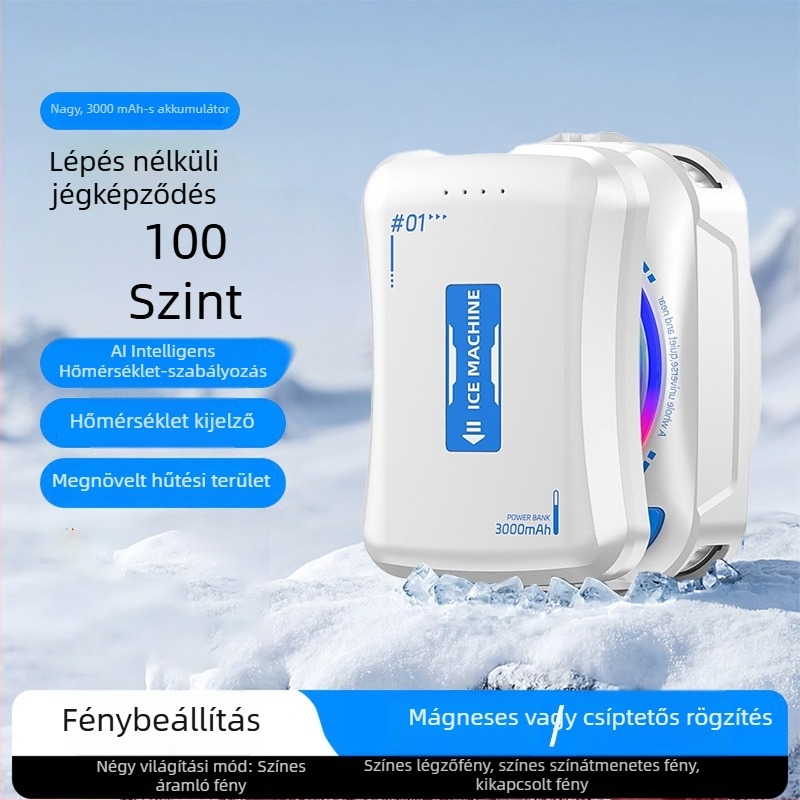 TH21 Akkumulátoros telefonhűtő, termoelektrikus modul, vezeték nélküli, 3000mAh, ultranagy üzemidő, digitális fagyasztási hőmérséklet kijelző