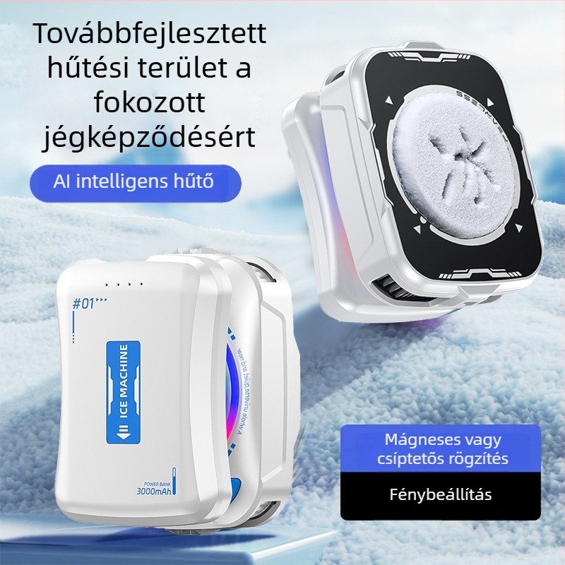 TH21 Akkumulátoros telefonhűtő, termoelektrikus modul, vezeték nélküli, 3000mAh, ultranagy üzemidő, digitális fagyasztási hőmérséklet kijelző