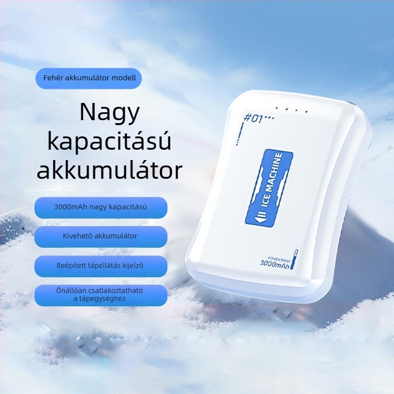 TH21 Akkumulátoros telefonhűtő, termoelektrikus modul, vezeték nélküli, 3000mAh, ultranagy üzemidő, digitális fagyasztási hőmérséklet kijelző