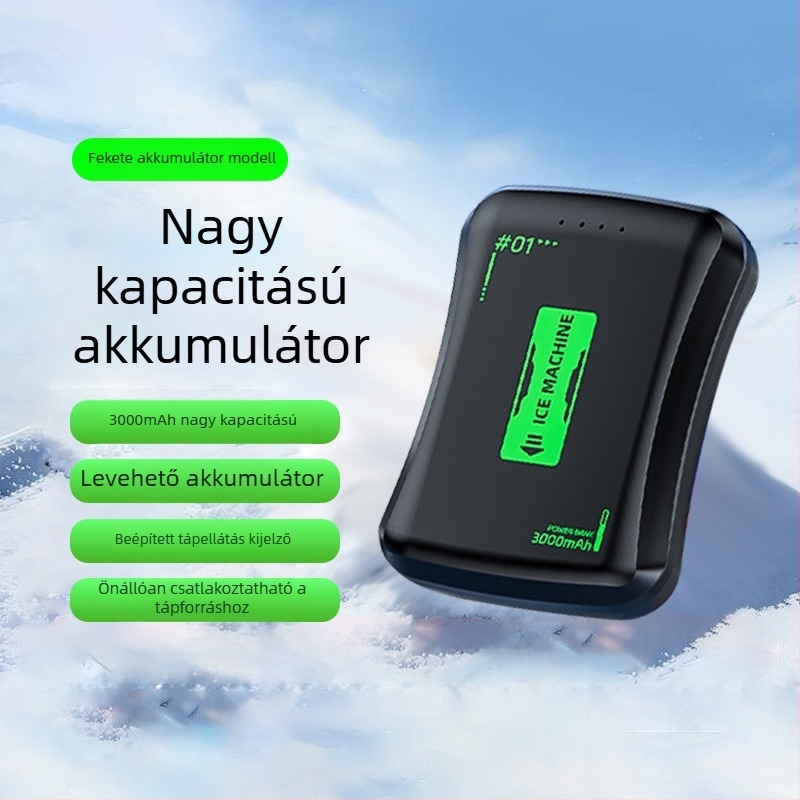 TH21 Akkumulátoros telefonhűtő, termoelektrikus modul, vezeték nélküli, 3000mAh, ultranagy üzemidő, digitális fagyasztási hőmérséklet kijelző
