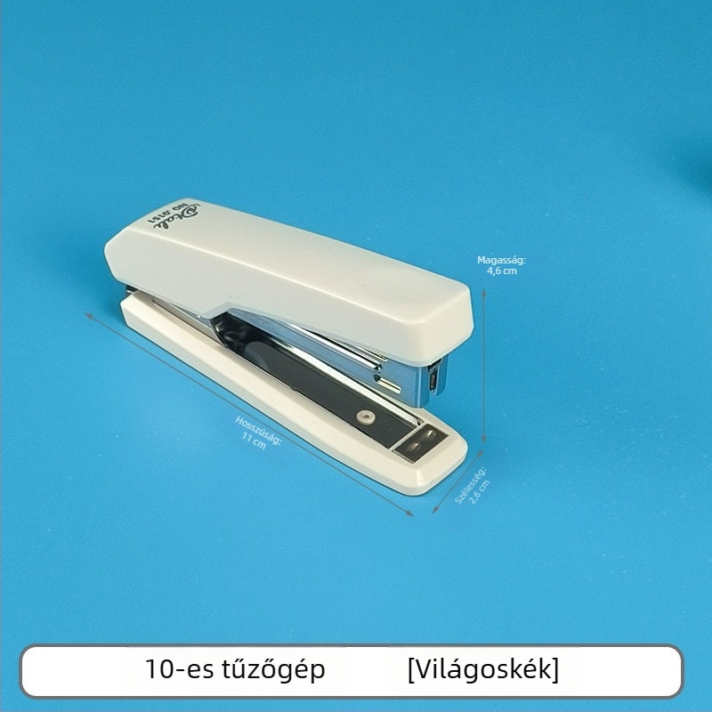No. 10 egyszínű kézzel készített, hordozható tűzőgép, kompatibilis a standard tűzőkapcsokkal