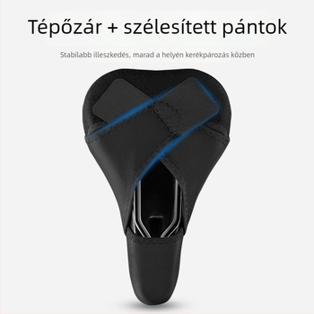 Kerékpárnyereg huzat szilikonból, vastag és rendkívül puha, gyorskioldóval, MTB-hez