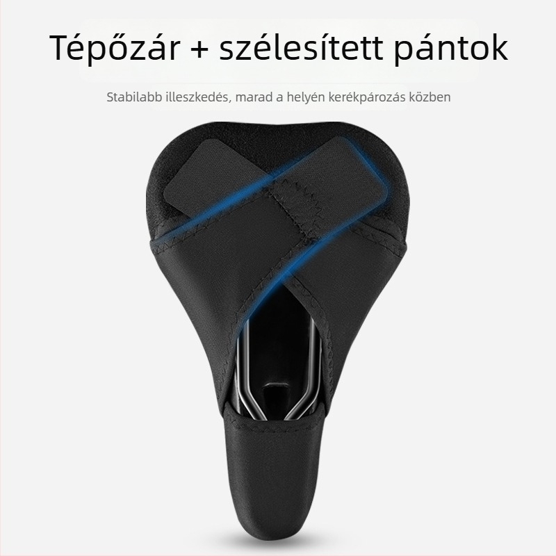 Kerékpárnyereg huzat szilikonból, vastag és rendkívül puha, gyorskioldóval, MTB-hez