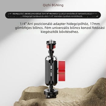 ZS54560-E91/4 ARRI pozicionáló hideg cipő, 17 mm univerzális gömbfej GoPro-kamerákhoz