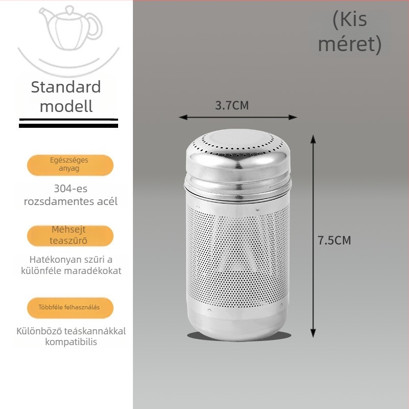 Megvastított rozsdamentes acél teafúzó termoszos pohárhoz, többfunkciós tea szűrő és levélfiltr