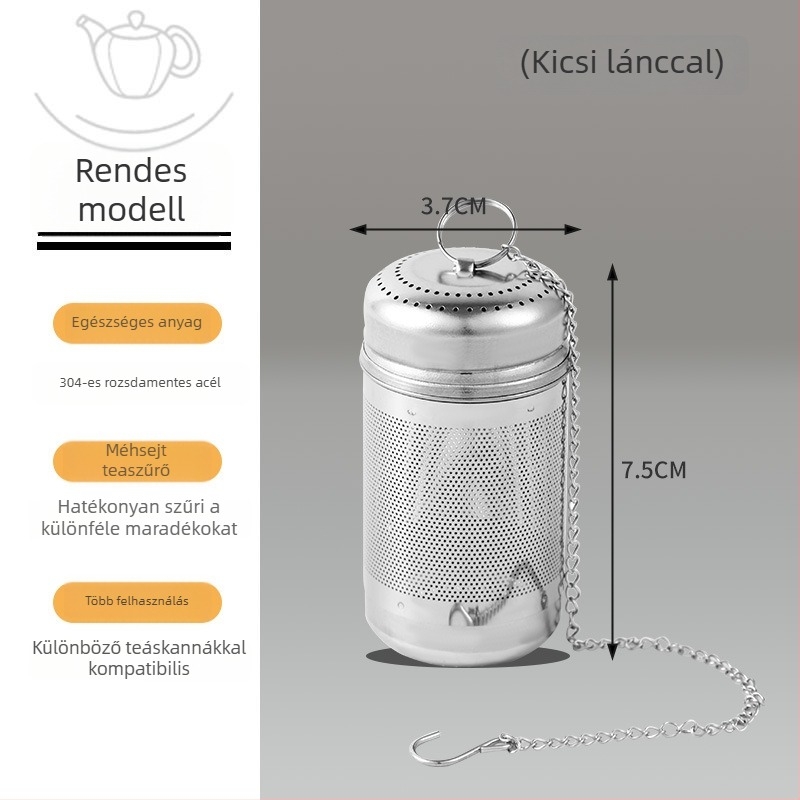 Megvastított rozsdamentes acél teafúzó termoszos pohárhoz, többfunkciós tea szűrő és levélfiltr