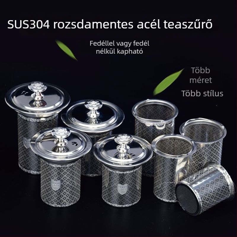 304 rozsdamentes acél teafilter teáskannához, infúzó, klasszikus modell