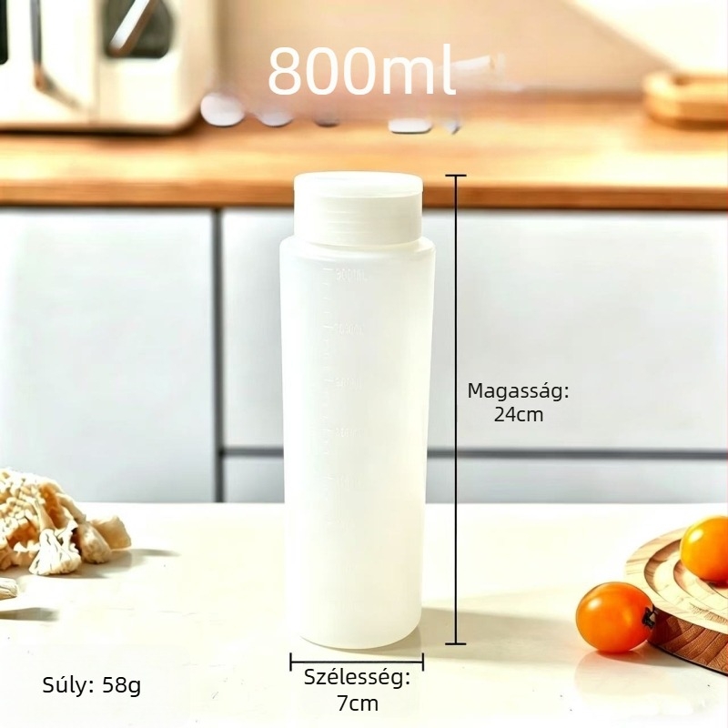 Grillhezéshez tervezett műanyag fűszeres spriccelő üveg, nagy kapacitású fűszertartó, sótartó, fűszerező eszköz sült csirke és kömény számára
