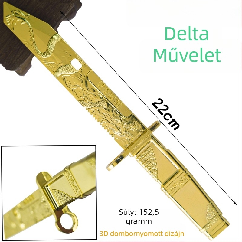 Delta Force Sárkányfog modell, repülő sárkány felhőkkel, fém dísztárgy, 22 cm vagy 30 cm