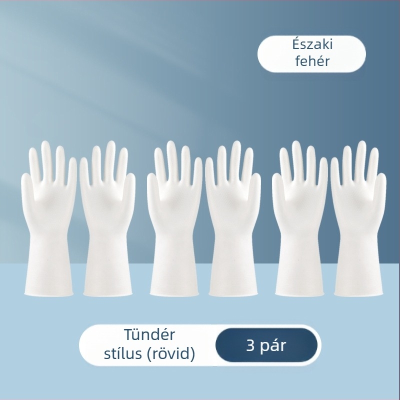 Vastag PVC konyhai és éttermi kesztyűk, csúszásmentes, vízálló, mosogatásra és tisztításra.