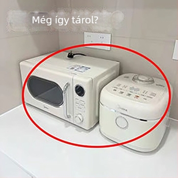 Konyhai bővíthető tároló állvány mikrohullámú sütőhöz, rizsfőzőhöz és sütőhöz, pulton rendszerező, modern minimalista stílus