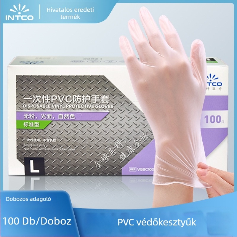 Élelmiszer-minőségű egyszer használatos PVC kesztyűk – konyha, catering, sütés, takarítás, ipari védelem, kopásálló