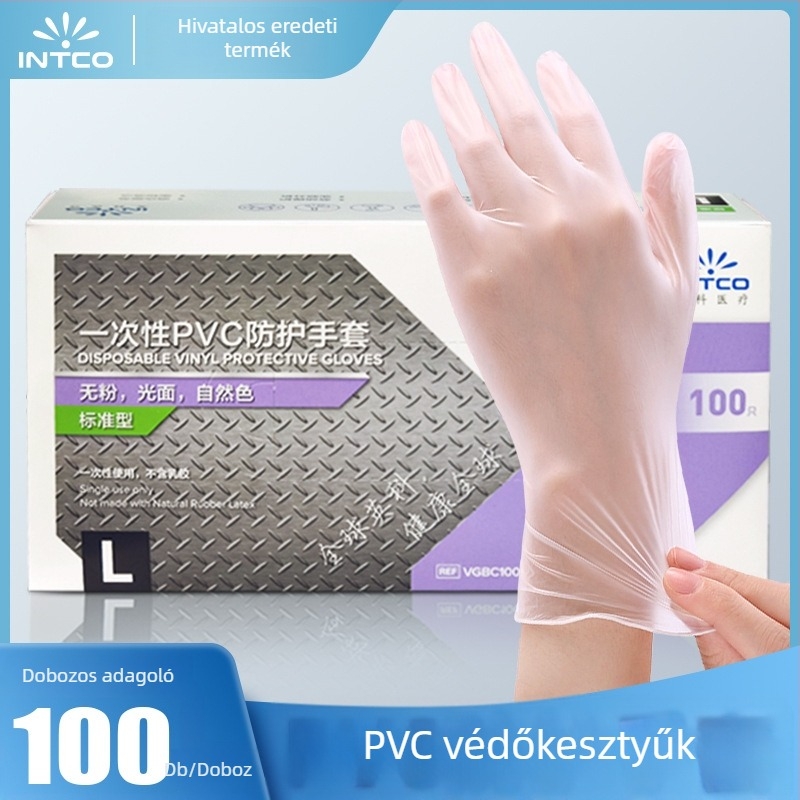 Élelmiszer-minőségű egyszer használatos PVC kesztyűk – konyha, catering, sütés, takarítás, ipari védelem, kopásálló