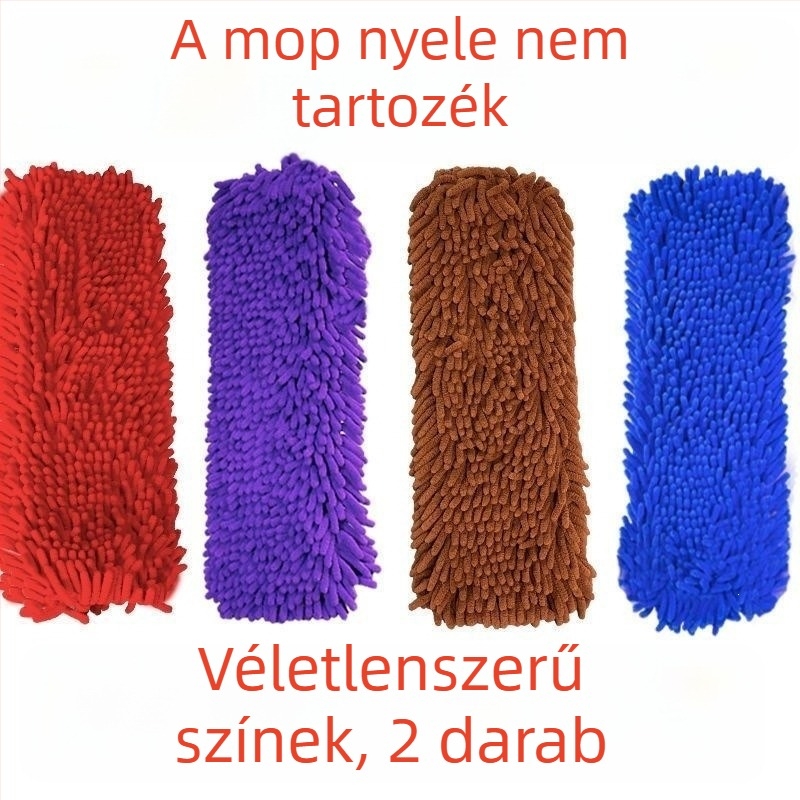 Chenille mopp kendőcsere sík felmosóhoz, padlótisztításra, nedvszívó, háztartási használatra, leválasztható, mosdó felmosófej