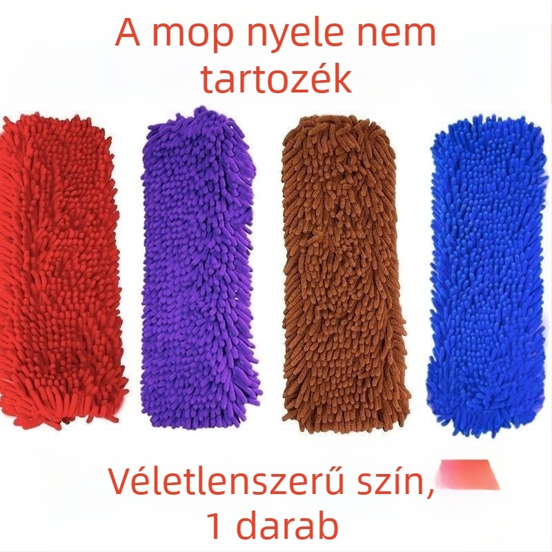 Chenille mopp kendőcsere sík felmosóhoz, padlótisztításra, nedvszívó, háztartási használatra, leválasztható, mosdó felmosófej