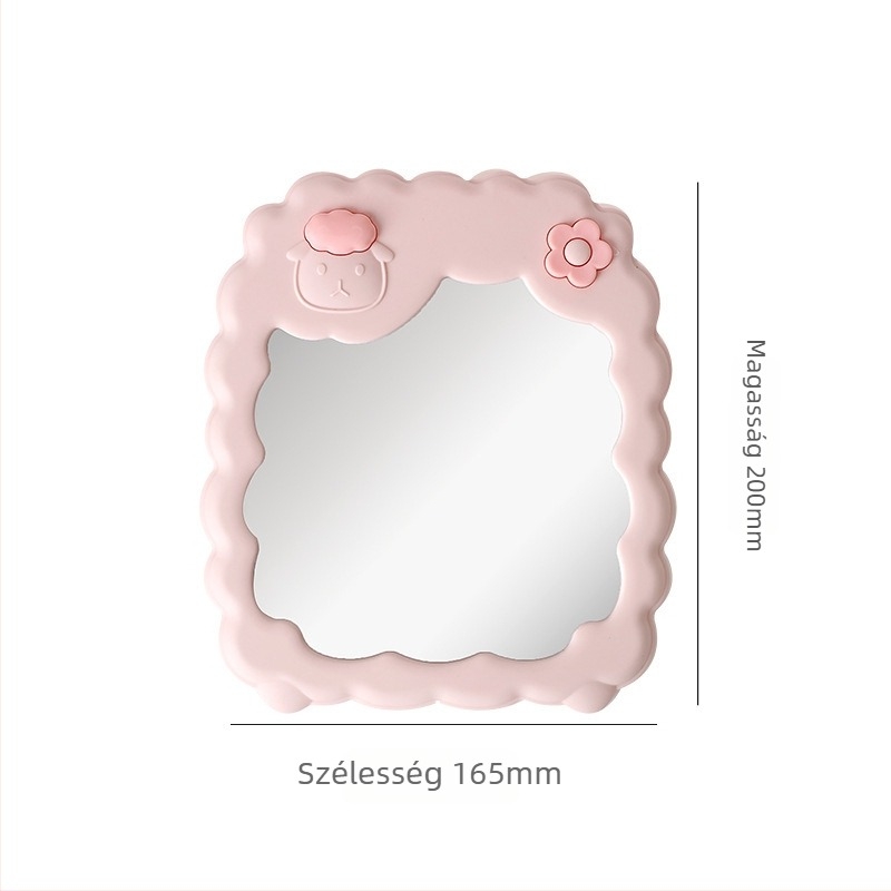 MengMeng bárány motívumos összecsukható sminktükör, asztali, műanyag