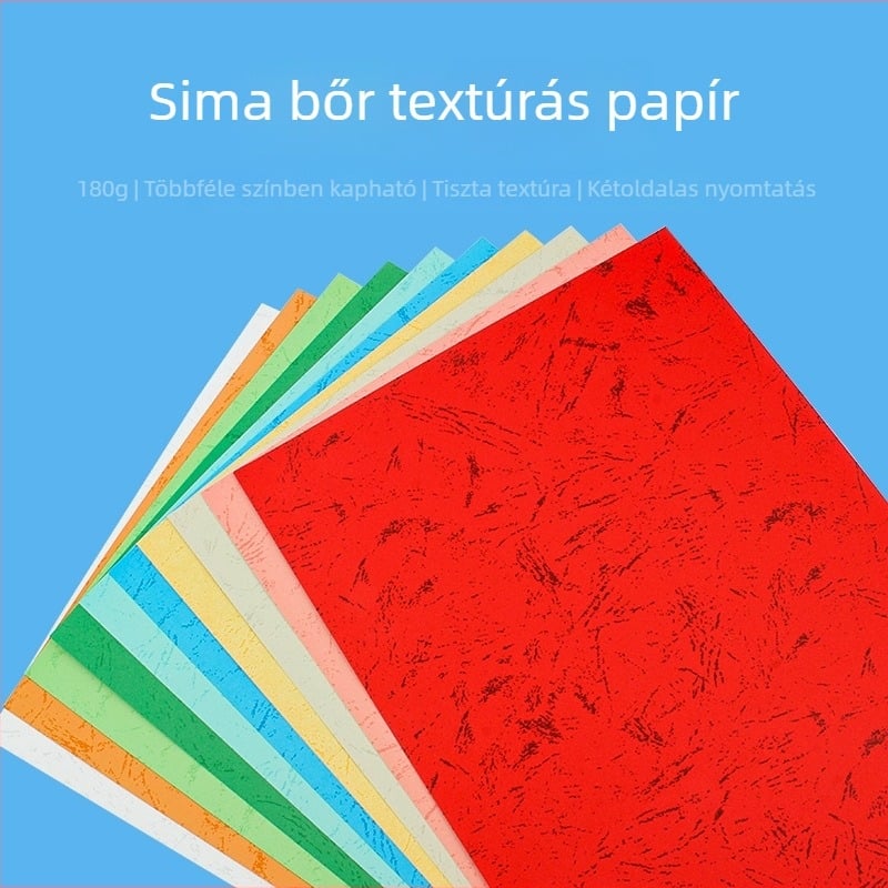 180 g/m² A4 texturált papír kötéshez – borítók tender- és szerződéses dokumentumokhoz