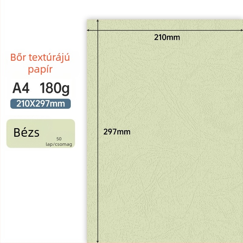 180 g/m² A4 texturált papír kötéshez – borítók tender- és szerződéses dokumentumokhoz
