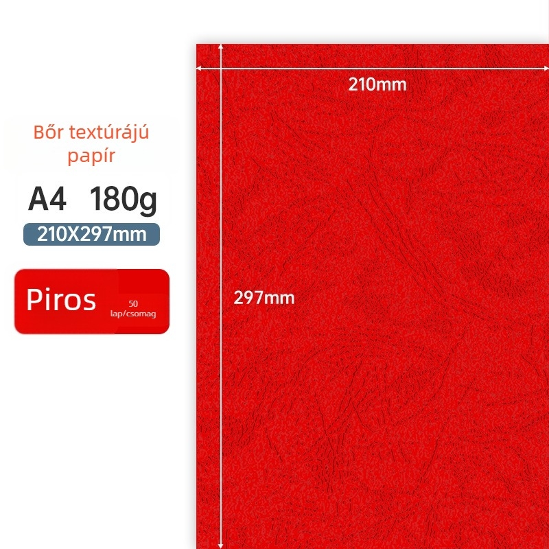 180 g/m² A4 texturált papír kötéshez – borítók tender- és szerződéses dokumentumokhoz