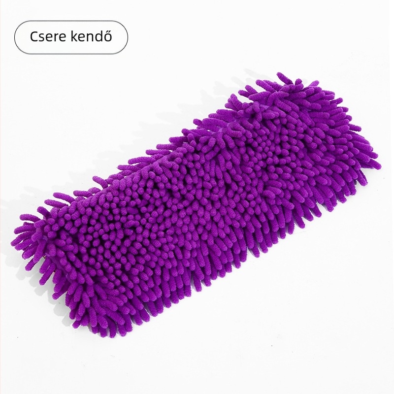 Lapos felmosó chenille kendő klippel, rozsdamentes acél tisztítóeszközfa- és járólap padlókhoz
