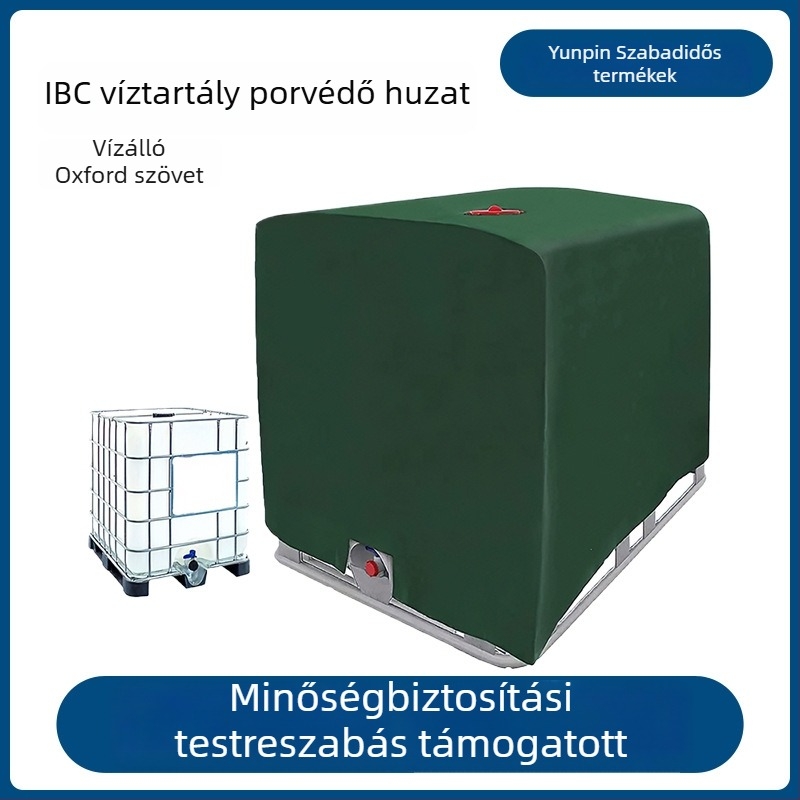 IBC 1000 L-es víztároló fedél, 210D Oxford anyagból, kültéri vízálló és porálló