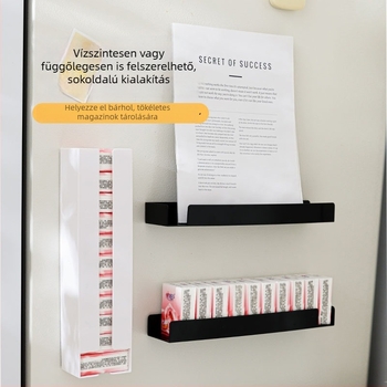 Mágneses szalvétatartó falra szerelhető, leválasztható rekeszekkel szalvéták és papírtörlők számára, automatikus utántöltés