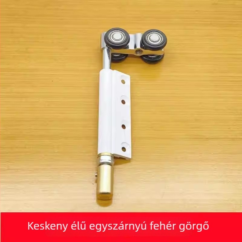 Alumíniumötvözetből készített összecsukható üvegajtó görgők – csúszóajtóhoz, egy- vagy kétszárnyú, keskeny élű csuklógörgő