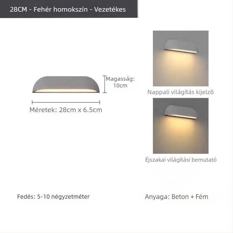 Modern minimál stílusú beltéri dekoratív falikar, nappaliba, TV-háttérhez, hálószobába, ágymelletti lámpaként, lépcsőházba és balkonra