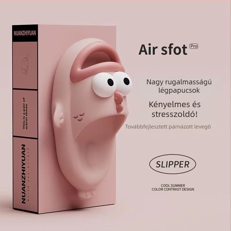 Uniszex nyári szandál hal mintával, csúszásmentes, beltéri és kültéri használatra, 2025 új modell