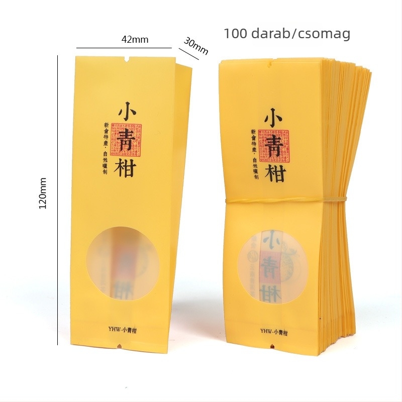 Pu'er tea mandarin narancshéjjal, átlátszó ablakos csomagolás, egyadagos csomagolás, alumínium buborék tasak, 15 g