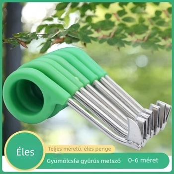Gyümölcsfa kör alakú vágó- és hámozó kés készlet 0-6, citrusok, pomelo, licsi, kajszibarack és szőlő számára